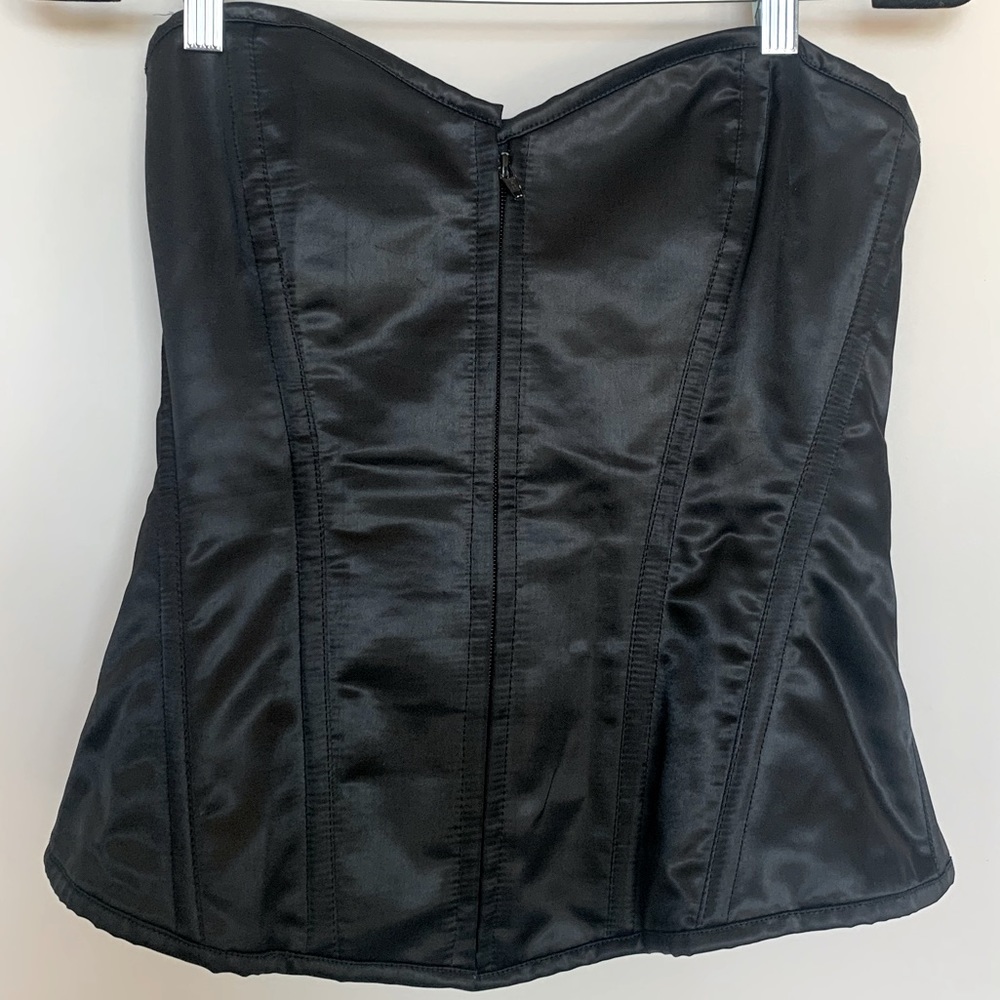 Black Lace Up Corset
